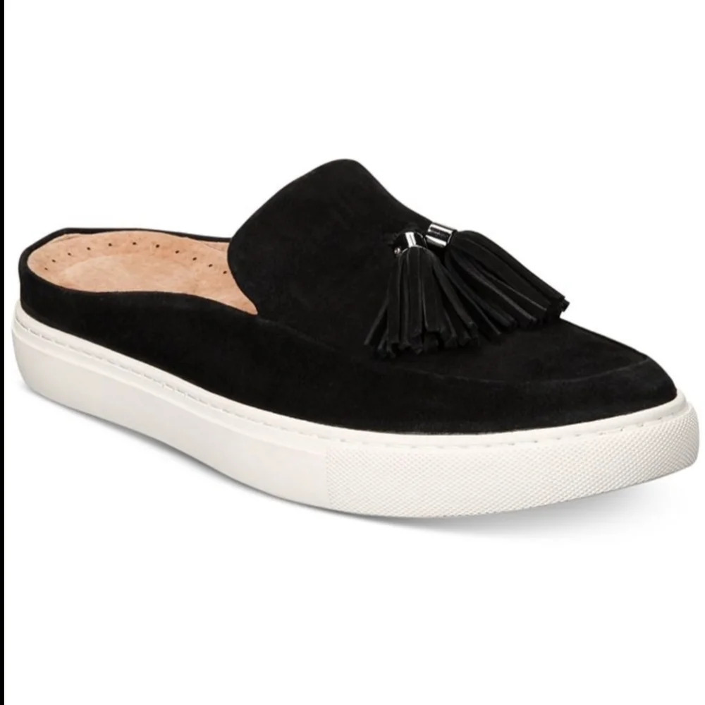 Gentle Souls by Kenneth Cole "Rory" Loafers Mules Slip On Tassel Leather sz.9.5M